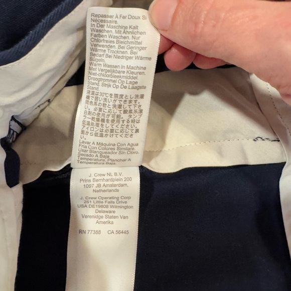 J Crew Men's 7” Navy Blue Dock Short in Stretch Chino F1.2 - Picture 7 of 12